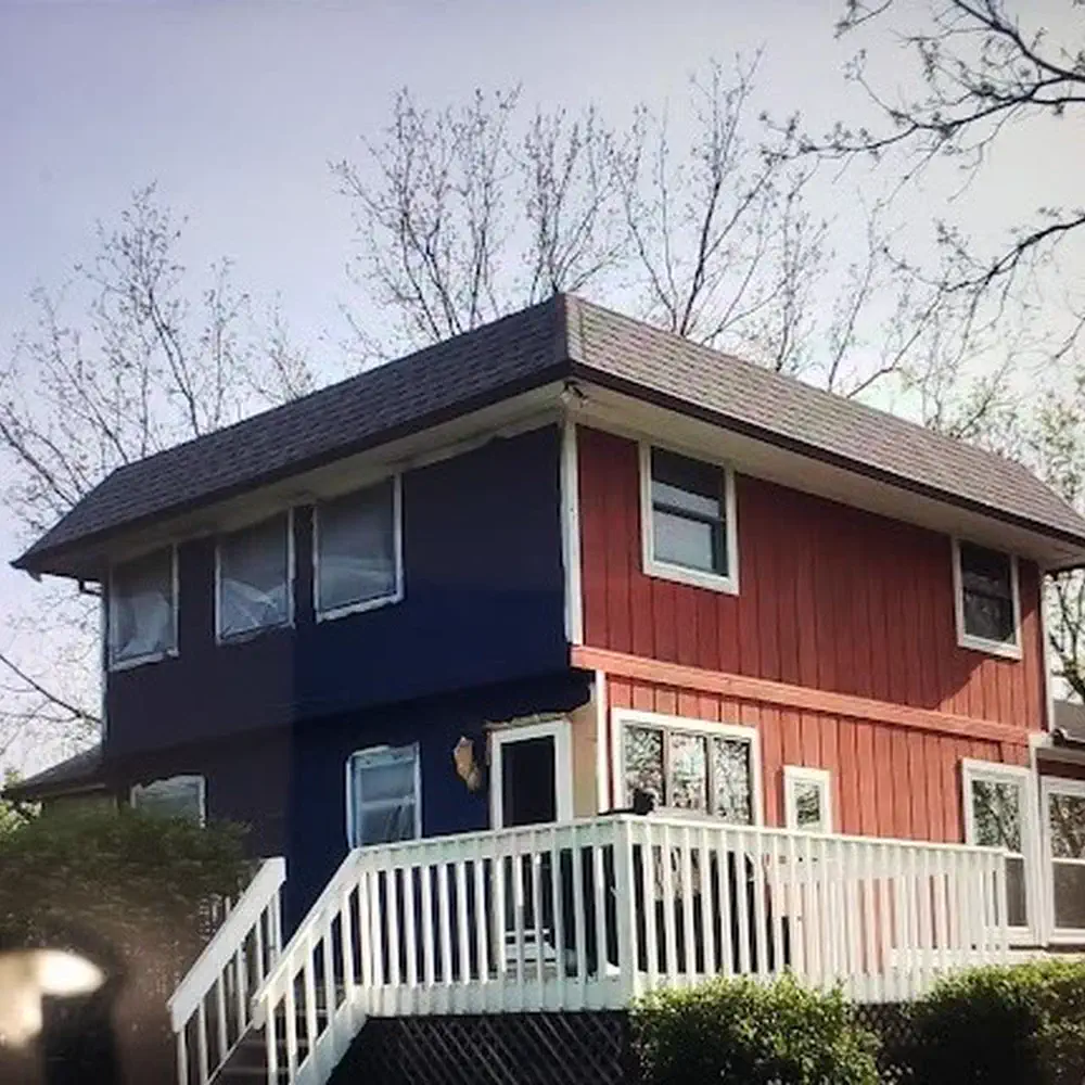 House before exterior painting