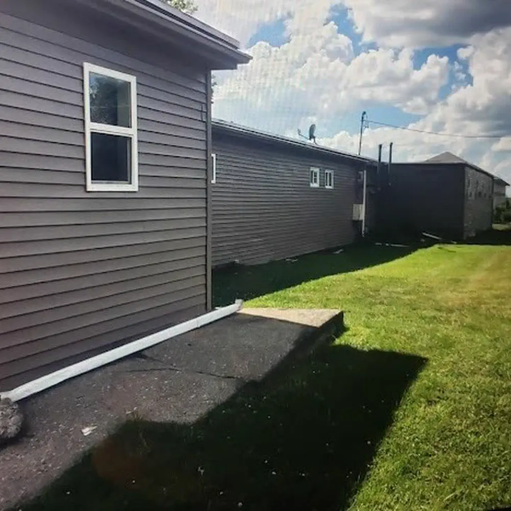 Siding after painting