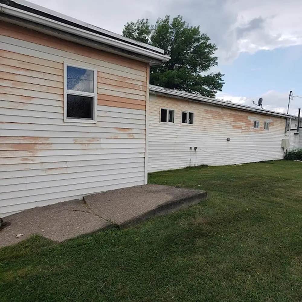 Siding before painting